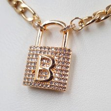 Ланцюжок із кулоном Stainless Steel. Сталь. Позолота ЧВ. Довжина: 43.5-48.5 см. Довжина кулона: 23 мм