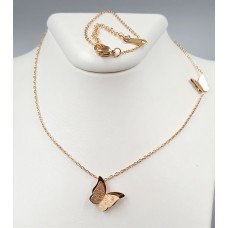 Ланцюжок із кулонами Stainless Steel. Сталь. Позолота ЧВ. Довжина: 42-47 см