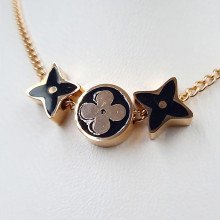 Ланцюжок із кулонами Stainless Steel. Сталь. Позолота ЧВ. Довжина: 41.5-46.5 см