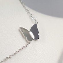 Ланцюжок із кулонами Stainless Steel. Сталь. Родій. Довжина: 42-47 см