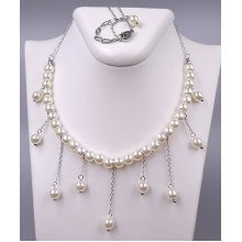 Ланцюжок Stainless Steel. Сталь. Родій. Довжина: 41-46 см