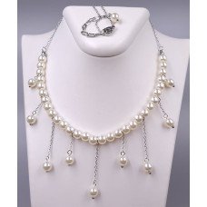Ланцюжок Stainless Steel. Сталь. Родій. Довжина: 41-46 см