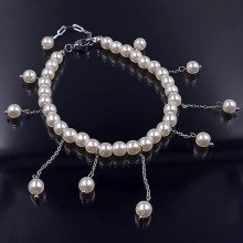 Браслет Stainless Steel. Сталь. Родій. Довжина: 18.5-22.5 см