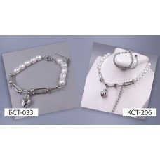 Ланцюжок із кулоном Stainless Steel. Сталь. Родій. Довжина ланцюжка: 41-46 см