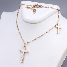 Ланцюжок Stainless Steel. Сталь. Позолота ЧВ. Довжина ланцюжка: 40-44 см