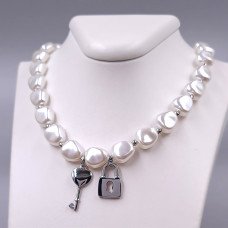 Ланцюжок із кулоном Stainless Steel. Сталь. Родій. Довжина ланцюжка: 41-46 см