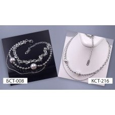 Ланцюжок із кулоном Stainless Steel. Сталь. Родій. Довжина ланцюжка: 42-47 см