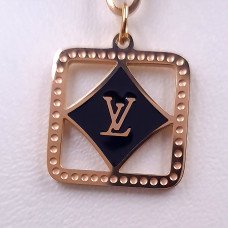 Подвійний ланцюжок із кулоном Stainless Steel. Сталь. Позолота ЧВ. Довжина основного ланцюжка: 41.5-46.5 см