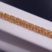 Ланцюжок ХР. Позолота 18К. Довжина: 45 см. Ширина: 4 мм. Плетіння: бісмарк