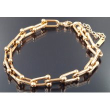 Браслет Stainless Steel. Сталь. Позолота ЧВ. Довжина: 22.5-27 см