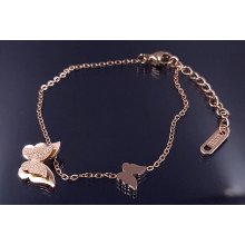 Браслет Stainless Steel. Сталь. Позолота ЧВ. Довжина: 16-19.5 см