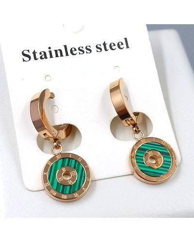 Сережки Stainless Steel. Сталь. Позолота ЧВ. Довжина: 28 мм. Ширина: 12 мм.