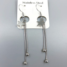 Сережки Stainless Steel. Сталь. Родій. Довжина: 73 мм. Ширина: 12 мм.