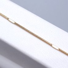 Ланцюжок Stainless Steel. Сталь. Позолота 18К. Довжина: 45.5 см. Ширина: 1 мм.