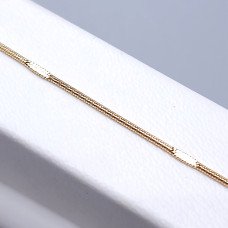 Ланцюжок Stainless Steel. Сталь. Позолота 18К. Довжина: 45.5 см. Ширина: 1 мм.