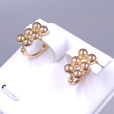 Сережки XР. Позолота 18К. Діаметр: 13 мм. Ширина: 8 мм.