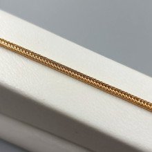 Ланцюжок Stainless Steel. Сталь. Позолота 18К. Довжина: 45 см. Ширина: 2 мм. Квадратний снейк