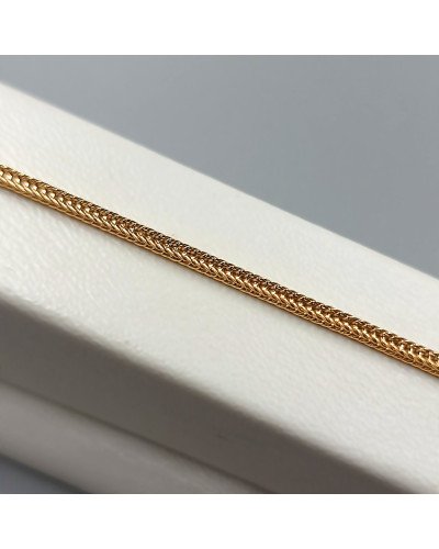 Ланцюжок Stainless Steel. Сталь. Позолота 18К. Довжина: 45 см. Ширина: 2 мм. Квадратний снейк