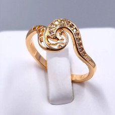 Каблучка XР M&L. Позолота 18К. Камені: білий циркон. Є: 16р 17р 18р 19р