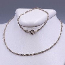Ланцюжок XР. Родій. Довжина: 45 см Ширина: 2 мм