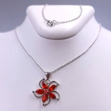 Кулон з ланцюжком. Довжина ланцюжка: 47 см. Довжина кулона: 25 мм. Ширина кулону: 21 мм.