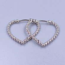 Серьги ХР. Родий. Довжина: 19 мм. Ширина: 1 мм.