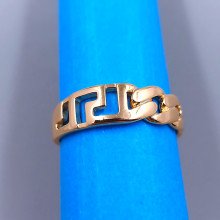 Каблучка XР. Позолота 18К. Є: 16р 17р