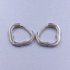Серьги ХР. Родий. Довжина: 12 мм. Ширина: 2 мм.