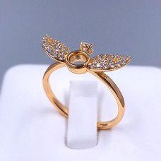 Каблучка XР M&L. Позолота 18К. Камені: білий циркон. Є: 16р 17р 18р 19р 20р