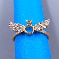 Каблучка XР M&L. Позолота 18К. Камені: білий циркон. Є: 16р 17р 18р 19р 20р