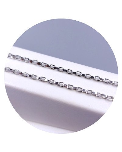 Ланцюжок Stainless Steel. Сталь. Родій. Довжина: 45 см Ширина: 2 мм