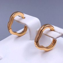 Сережки XР. Позолота 18К. Довжина: 11 мм. Ширина: 2 мм.