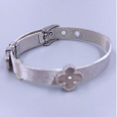 Браслет Stainless Steel. Сталь. Родій. Довжина: 22.5 см Ширина: 13 мм