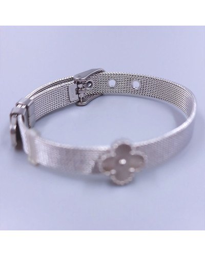 Браслет Stainless Steel. Сталь. Родій. Довжина: 22.5 см Ширина: 13 мм