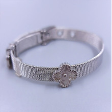 Браслет Stainless Steel. Сталь. Родій. Довжина: 22.5 см Ширина: 13 мм