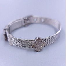 Браслет Stainless Steel. Сталь. Родій. Довжина: 22.5 см Ширина: 13 мм