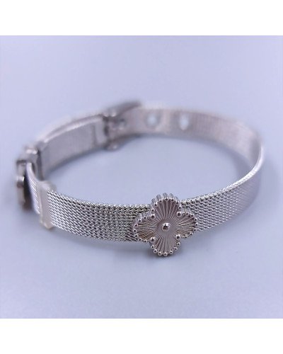 Браслет Stainless Steel. Сталь. Родій. Довжина: 22.5 см Ширина: 13 мм