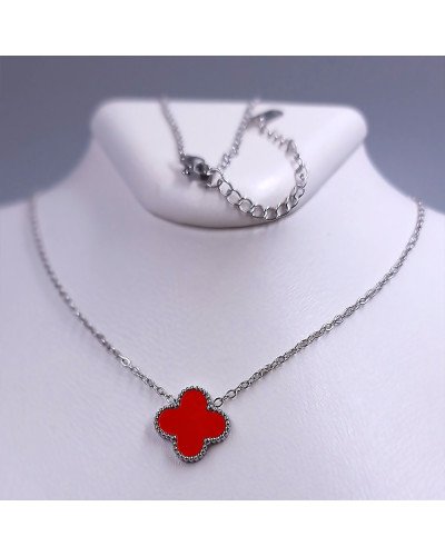 Ланцюжок із кулоном Stainless Steel. Сталь. Родій. Довжина ланцюжка: 46.5-51.5 см Діаметр кулона: 15 мм
