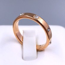Каблучка Stainless Steel. Сталь. Позолота ЧВ. Є: 16р 17р 18р 19р 20р 21р