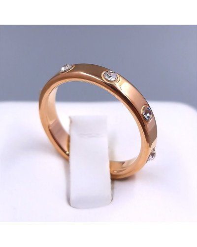 Каблучка Stainless Steel. Сталь. Позолота ЧВ. Є: 16р 17р 18р 19р 20р 21р