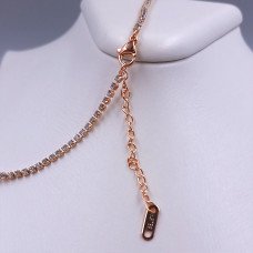 Ланцюжок Stainless Steel з кулонами. Сталь. Позолота ЧВ. Камені: циркон. Довжина ланцюжка: 42-47.5 см