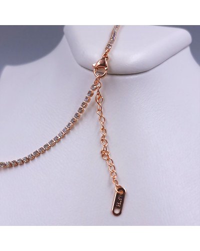 Ланцюжок Stainless Steel з кулонами. Сталь. Позолота ЧВ. Камені: циркон. Довжина ланцюжка: 42-47.5 см