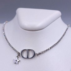 Ланцюжок Stainless Steel з кулонами. Сталь. Родій. Камені: циркон. Довжина ланцюжка: 43-47.5 см
