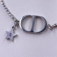 Ланцюжок Stainless Steel з кулонами. Сталь. Родій. Камені: циркон. Довжина ланцюжка: 43-47.5 см