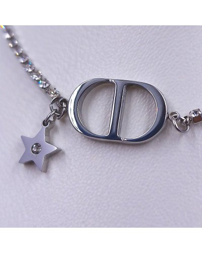 Ланцюжок Stainless Steel з кулонами. Сталь. Родій. Камені: циркон. Довжина ланцюжка: 43-47.5 см