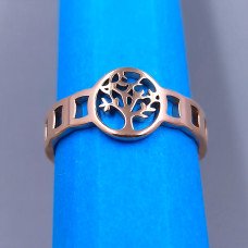 Каблучка Stainless Steel. Сталь. Позолота ЧВ. Є: 17р 18р 19р 20р 21р