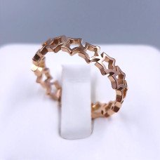 Каблучка Stainless Steel. Сталь. Позолота ЧВ. Є: 19р 20р 21р