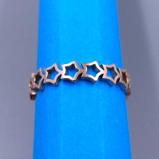 Каблучка Stainless Steel. Сталь. Позолота ЧВ. Є: 19р 20р 21р
