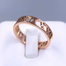 Каблучка Stainless Steel. Сталь. Позолота ЧВ. Є: 17р 18р 19р 20р 21р