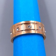 Каблучка Stainless Steel. Сталь. Позолота ЧВ. Є: 17р 18р 19р 20р